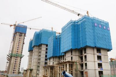 蒙阴分公司附着式升降脚手架正式上线，安全文明举措再升级